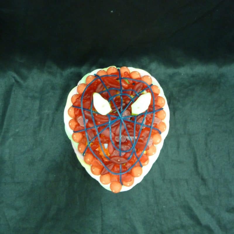 Gâteau de bonbons Spiderman