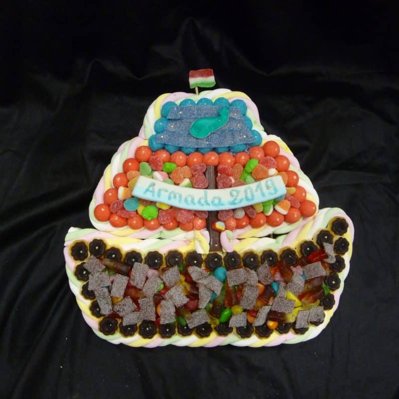 Gâteau de bonbons voilier Armada