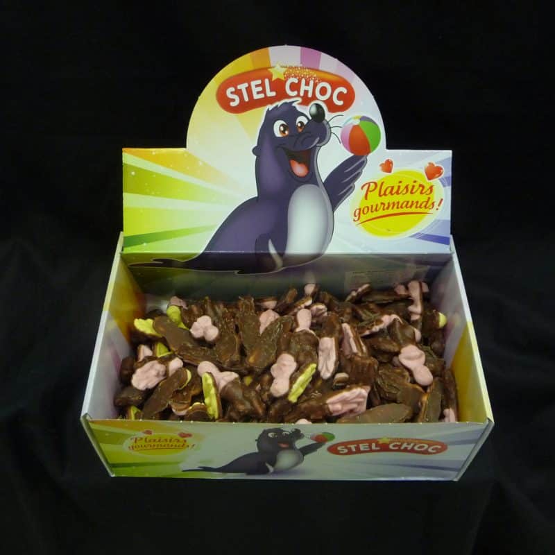 Guimauve de noël mi-choco lait STELCHOC