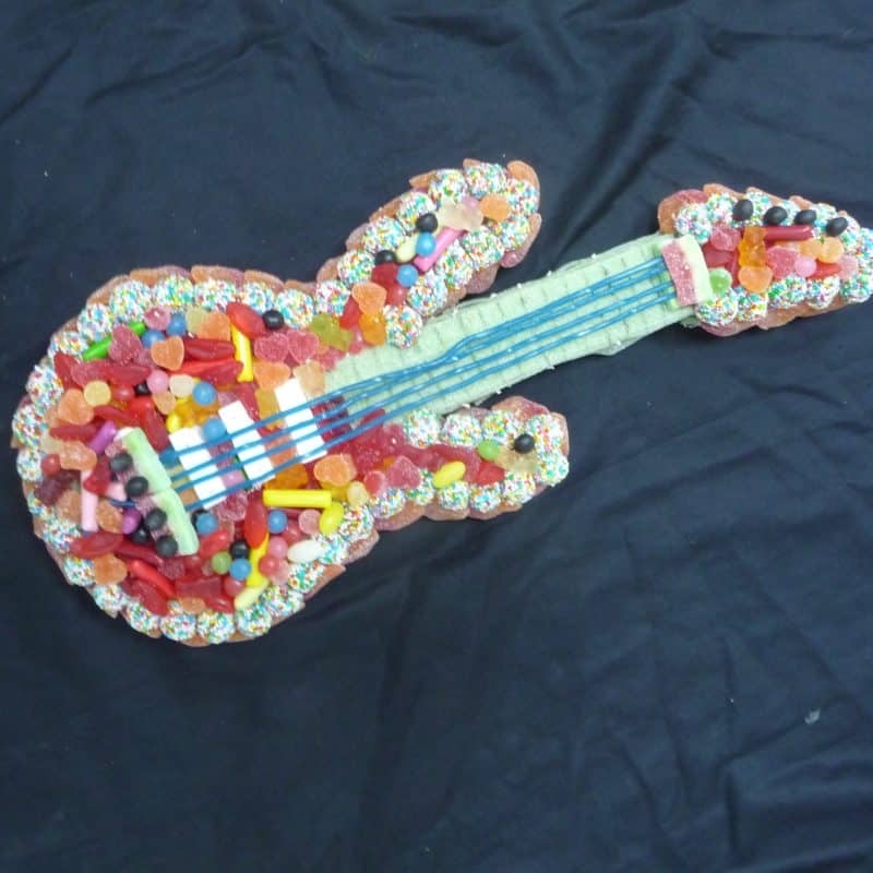 gateau de bonbons guitare electrique marshall