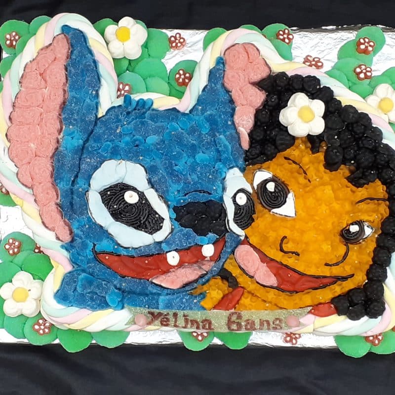 gateau de bonbons lilo et stitch