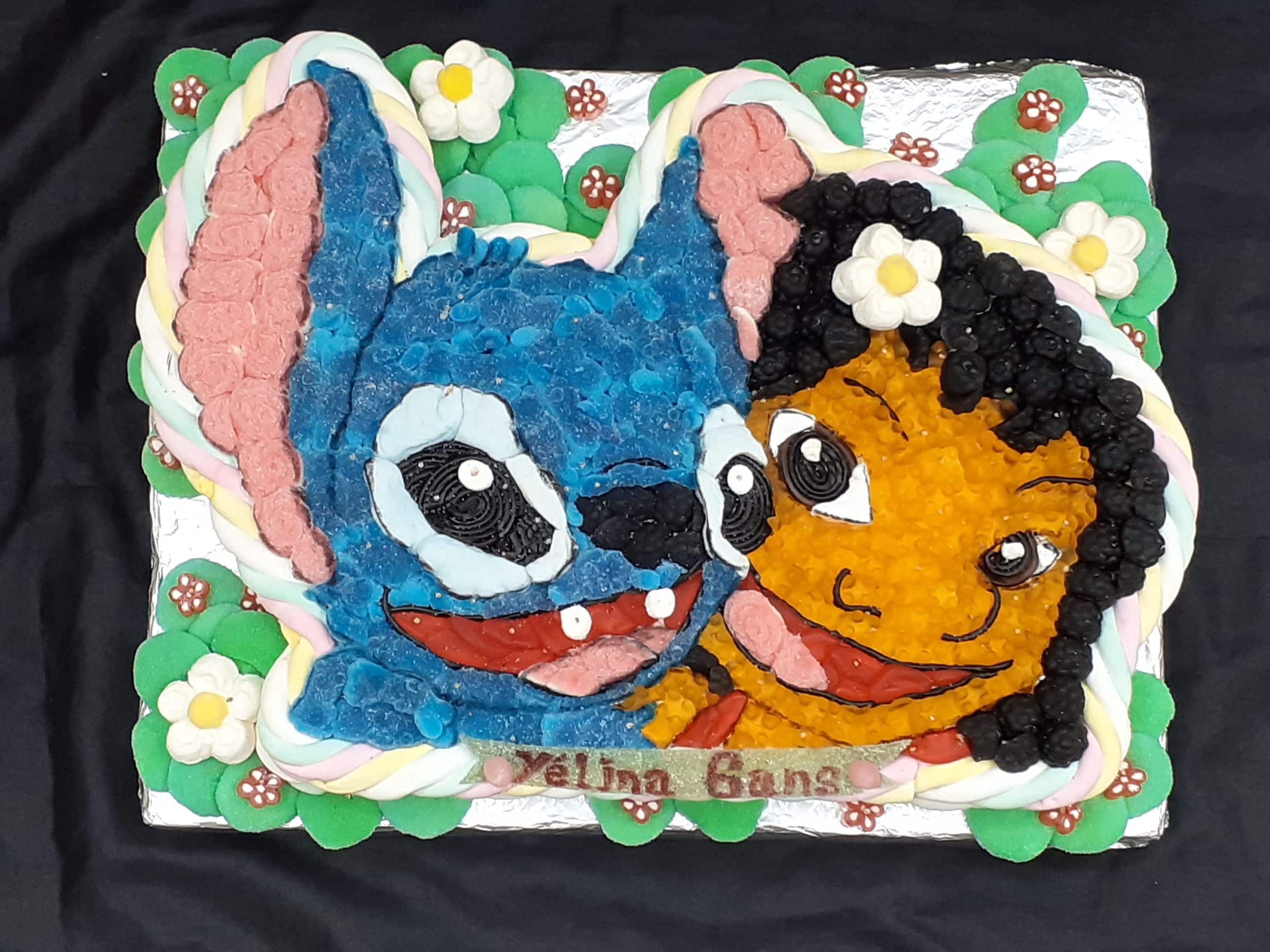 gateau de bonbons lilo et stitch